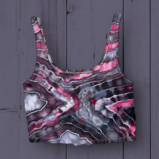 Large Geode Ice Dyed Crop Top